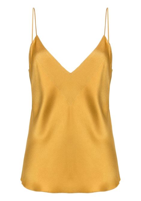 Yellow spaghetti-strap satin top Forte Forte - women FORTE FORTE | Top | 128720107